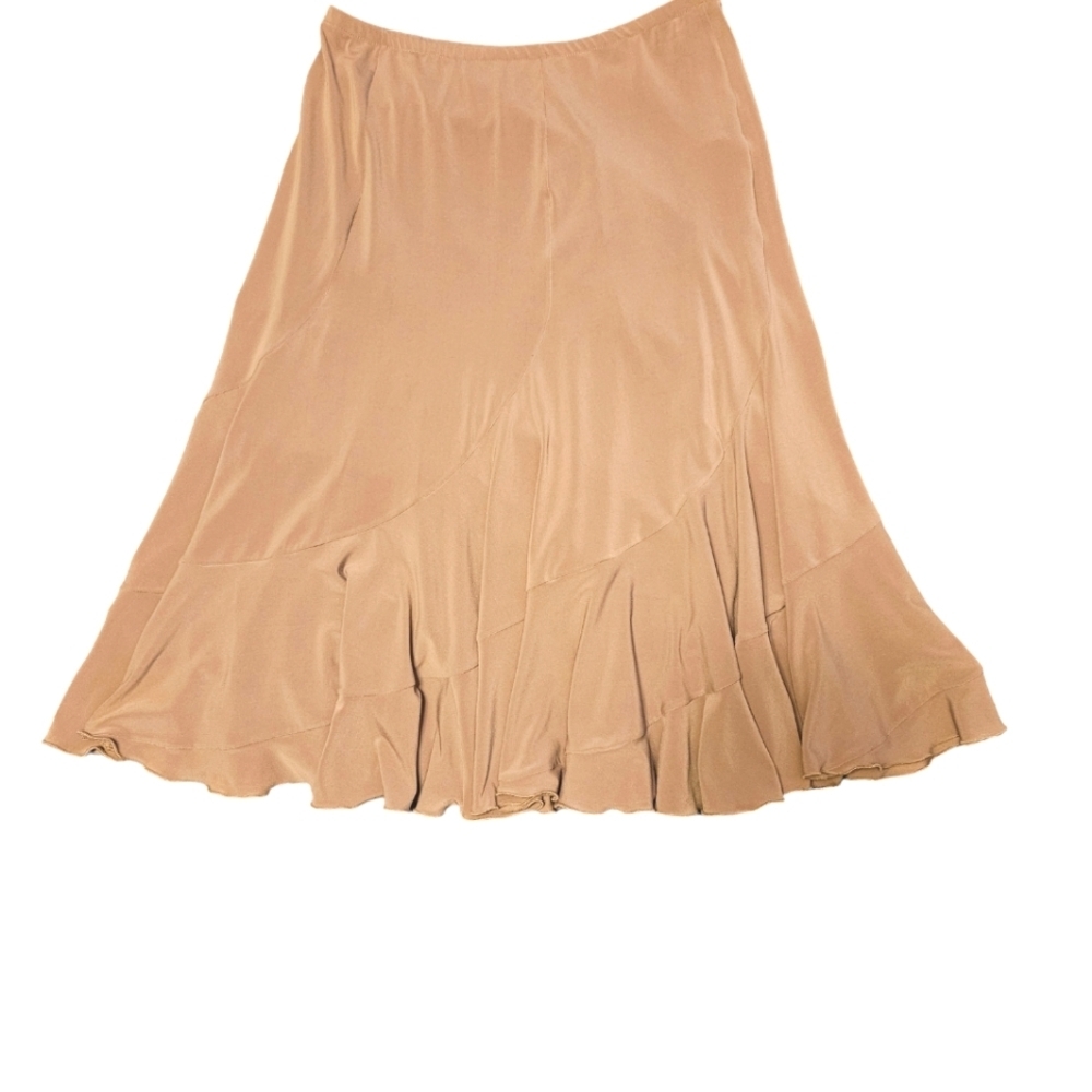 Vintage Joseph Ribkoff Tan Stretch Skirt size 8 - Picture 2 of 4